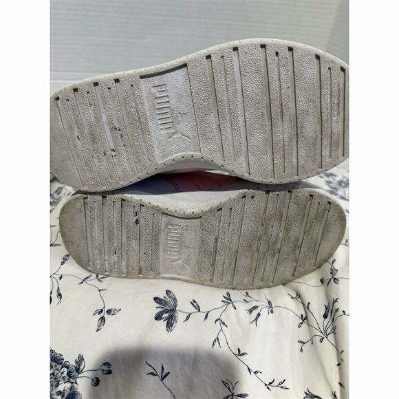 PUMA kids  Sneakers Size 13 Black White Pink Casual Athletic Shoes - Picture 6 of 7